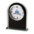 Howard Miller Ebony Luster glass arched tabletop clock (full color)